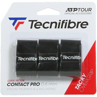 Pack 3 overgrips TECNIFIBRE pro contact color negro