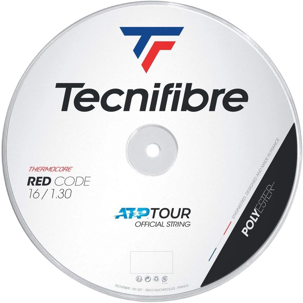 Cordaje de Tenis Tecnifibre, bobina 200m. Red Code 1.30mm.