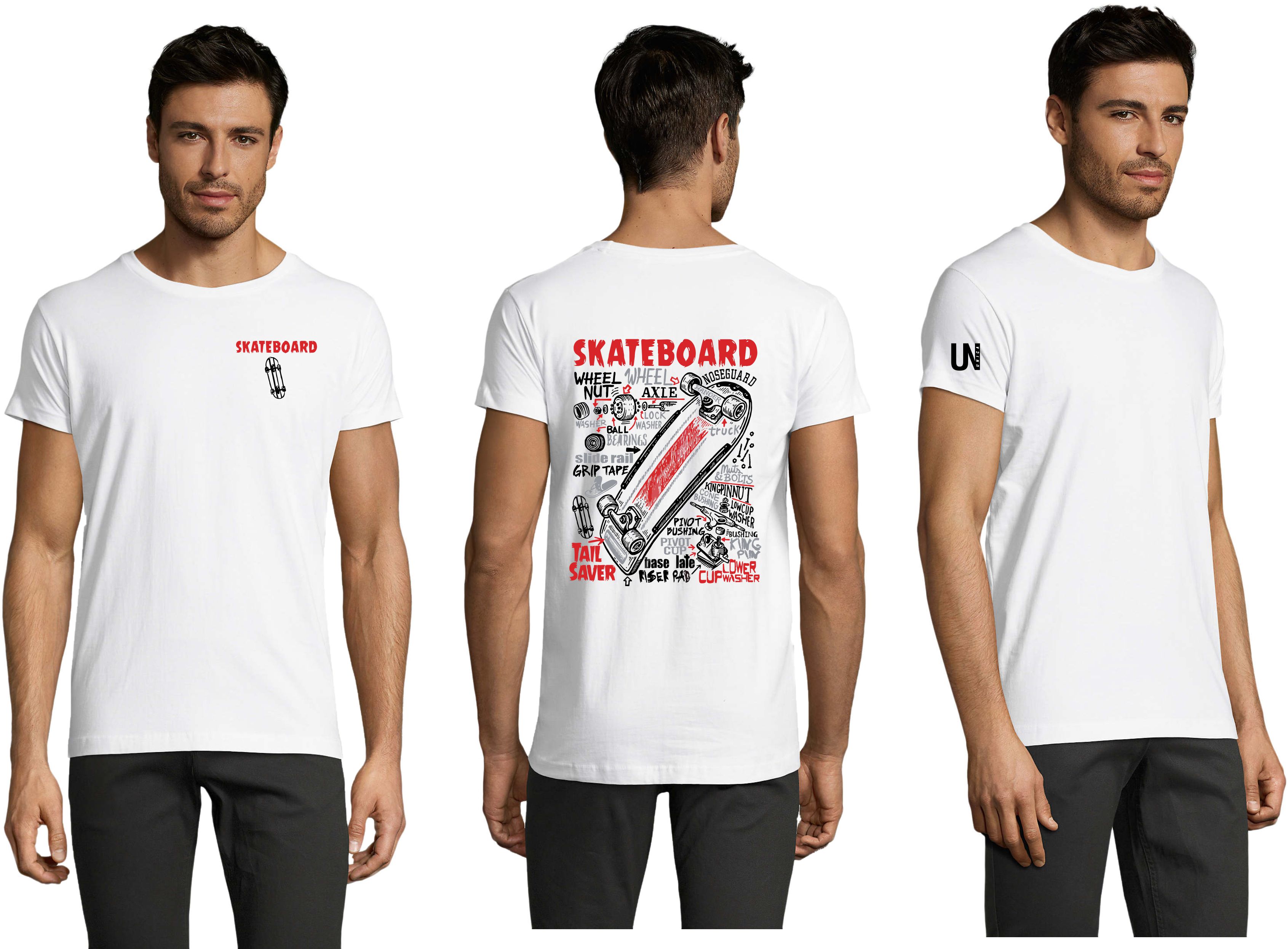 Camiseta SKATEBOARD única