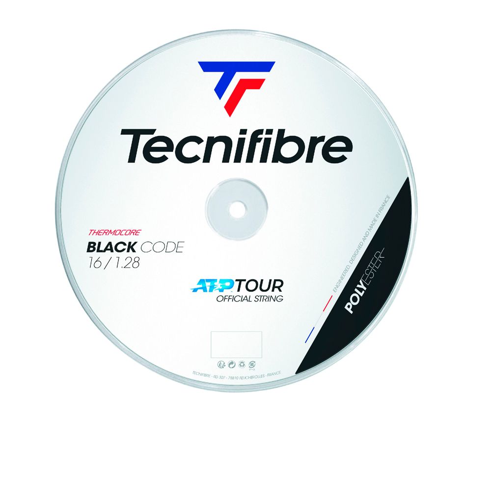 Cordaje tenis Tecnifibre Bobina 200m, Black Code 1.28mm.