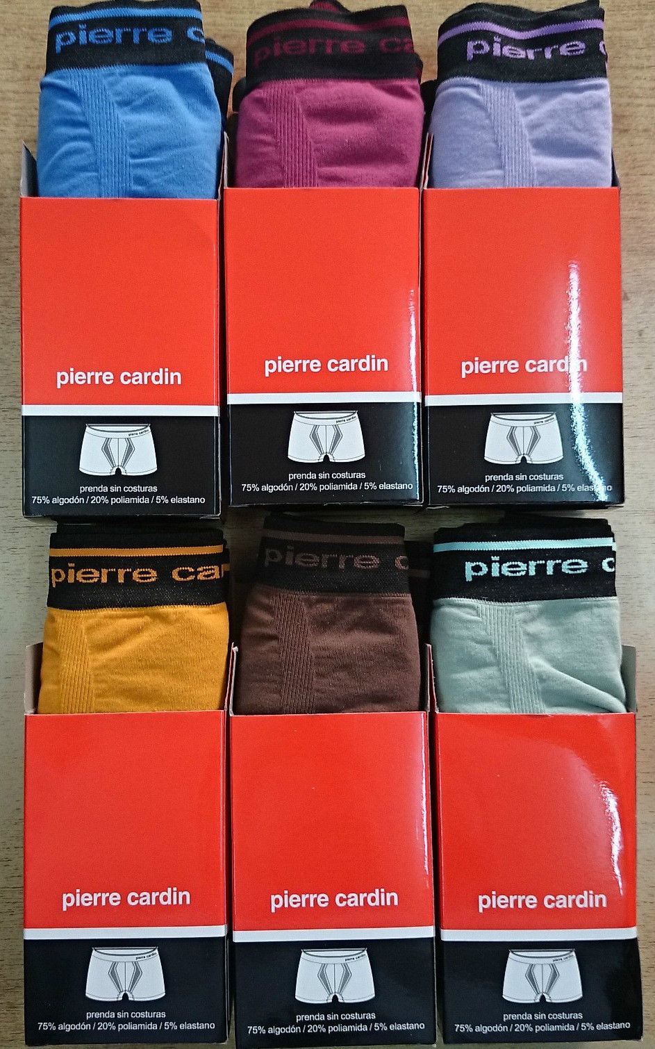 Pack de 6 Boxer Pierre Cardin 378 surtido moda
