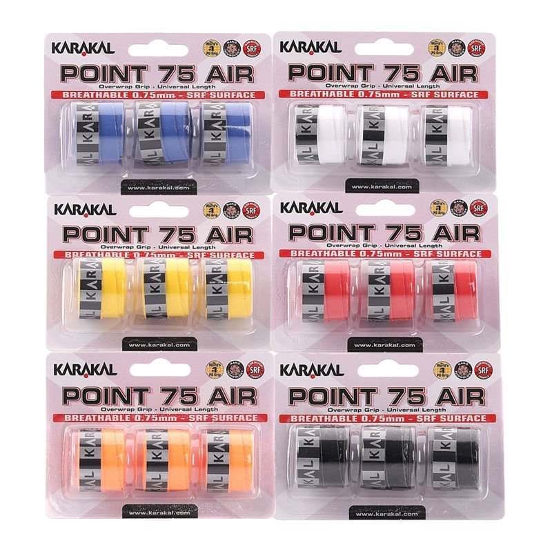 Pack  de 3 0vergrips Karakal Air Point 75.
