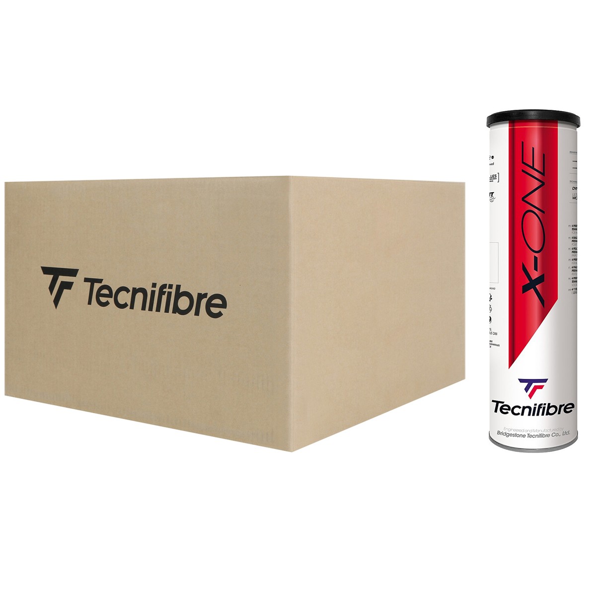 Cajón 36 botes (4) pelotas de tenis Tecnifibre X-ONE